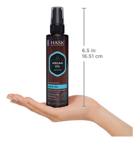 Aceite Reparador De Brillo Hask Argan Para Todo Tipo De