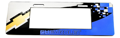 Portaplaca Europeo Chevrolet Azul