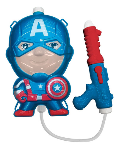 Mochila Pistola De Agua Capitan America Avengers  Tictoys F