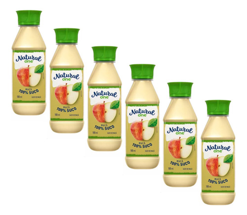 Suco De Maçã Natural One 180ml Pack Com 6 Un