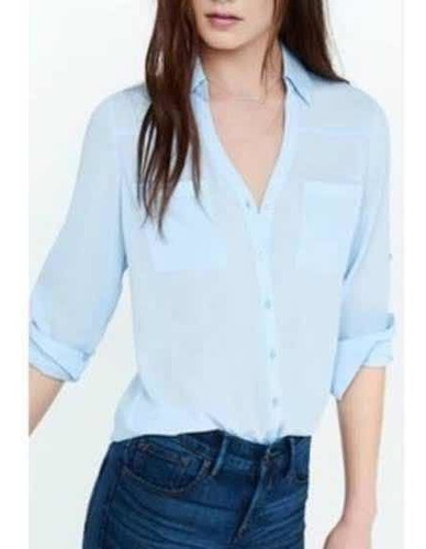 Blusa Express Color Baby Blue Small/chica