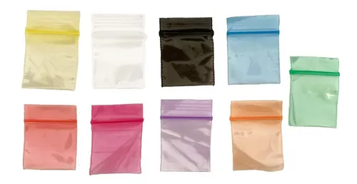 Bolsas de Plástico con Cierre Zipper 1000 2.5x2.5 cm 1x1 Resellables y de Colores Zipper 1x1 - Código: Zipper 1x1 | Compra en Guadalajara