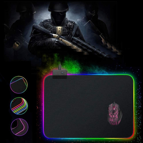 Tapete De Gaming Para Mouse Rgb Mouse Pad Led