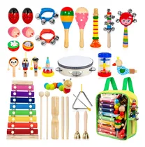 Comprar Instrumentos Musicales Para Niños 33 Piezas Percusión Madera