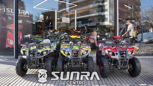 Mini Cuatri Electrico Sunra Atv 800w Niños + Casco / E