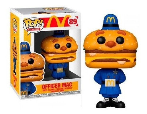 Funko Pop Figura Officer Mac Ad Icons Mc Donalds 89 Orig Ed