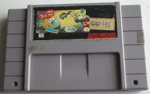 Earthworm Jim 2 Super Nintendo Paralela Usada