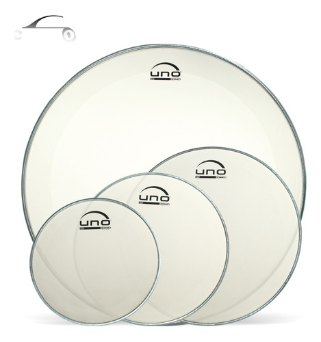 Peles Uno G2 Clear Tom Surdo Bateria 10-12-16 Bumbo Eq4 18