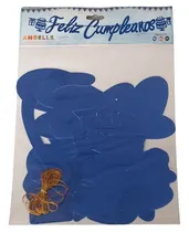 Comprar Cadeneta Banner Banderines Feliz Cumpleaños Azul