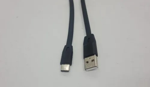 Cabo Usb De Dados Carga Tipo C Refoçado Rápido Cor Preto