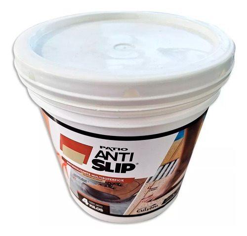 Pintura Patio Antideslizante 4 Kg 32m2 Interior Y Exterior