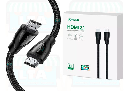 Cable Hdmi 2.1 Un140 48gbps 8k 60hz 4k 120hz Earc Hdr 1.5m