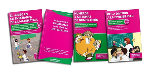 Combo Didáctica Matemática Primaria 4 Libros (ne)