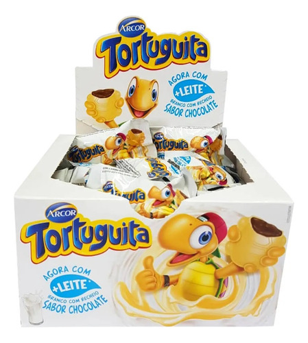 Chocolate Tortuguita Branca Caixa Com 24 Unidades Atacado