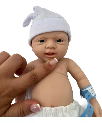 SHENGX Boneca baby reborn,bebe reborn silicone sólido molinho