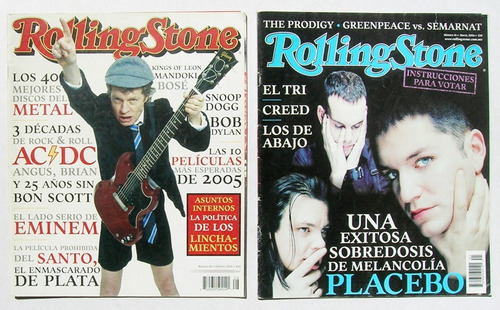 Ac/dc, Placebo Rolling Stone 2 Revistas Mexicanas, 2005