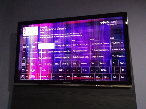 Tv Led Samsung 40 Un40c7000 Defeito Na Tela Listras