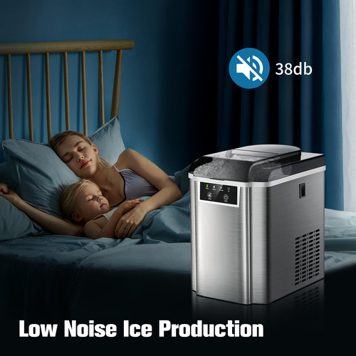 Nugget Ice Maker Eleisios Countertop 38 Kg/dia Com Limpeza A