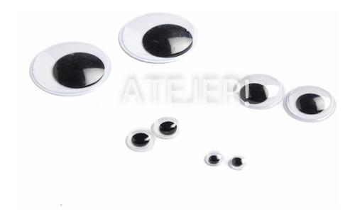 Imagen 1 de 3 de Ojos Moviles Ojitos 5mm X 100 Unid Peluches Amigurumi 