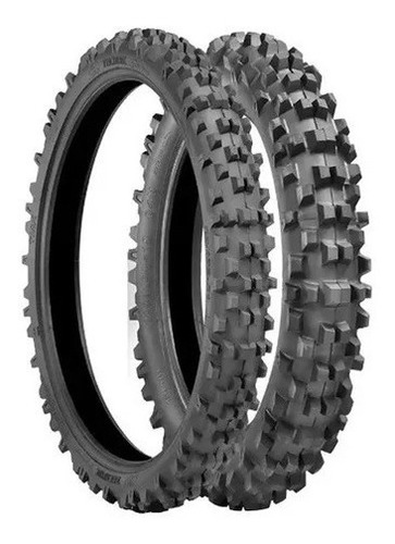 Par Pneu Technic 80/100-21 E 100/100-18 Cross Trilha