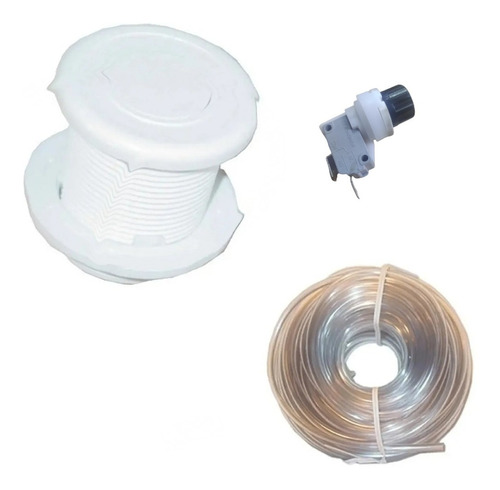 Kit De Jacuzzi Boton #10 + Microswitch + 6 Mts De Manguera