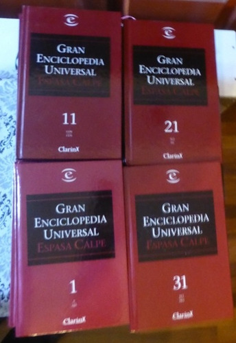 Gran Enciclopedia Ilustrada - Espasa Calpe Clarin - 40 Tomos