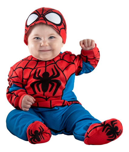 Disfraz Spiderman Bebe Talla 12-18 Meses Importado