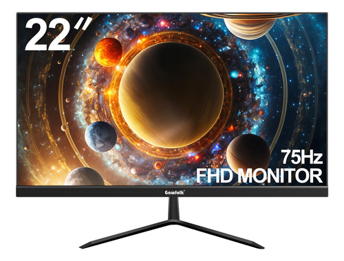 Monitor Fhd 22'' Gawfolk Gf220c Ultradelgada Color Negro