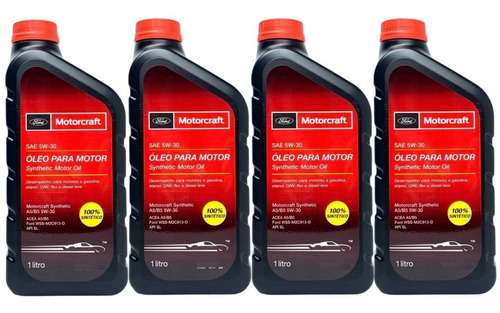 Kit 4 Óleo 5w30 Sintético Ford Motorcraft Api-sl