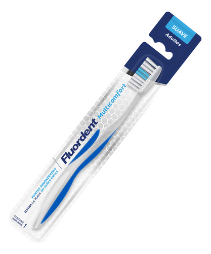 Cepillo Dental Fluordent Multicomfort Suave Para Adultos