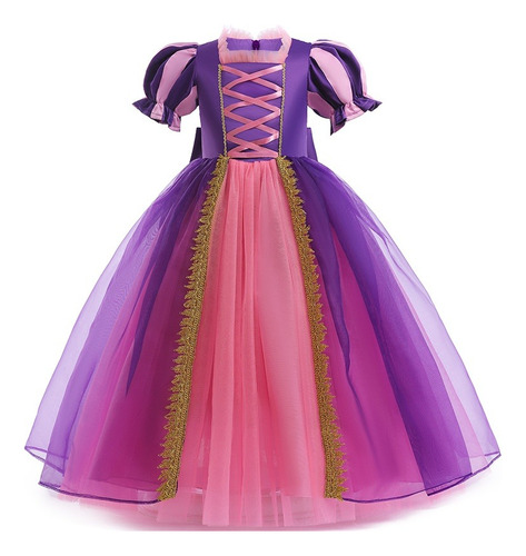 Disfraz Princesa Rapunzel Disney Disfraz Vestido Largo 