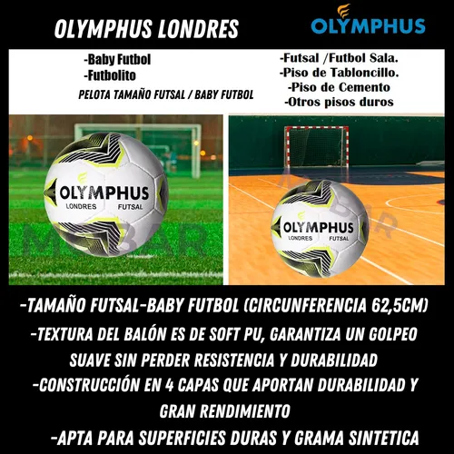 Pelota Baby Futbol Balon Futsal Bote Bajo Olymphus Londres