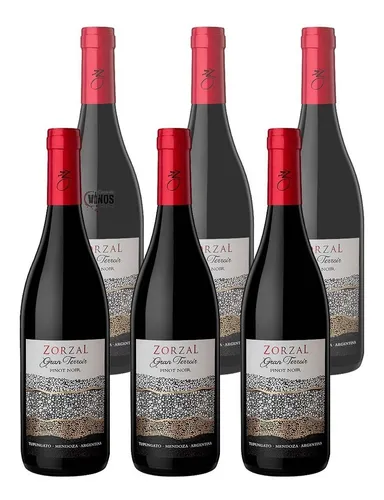 Vino Zorzal Gran Terroir Pinot Noir 750 Ml X12 Unidades