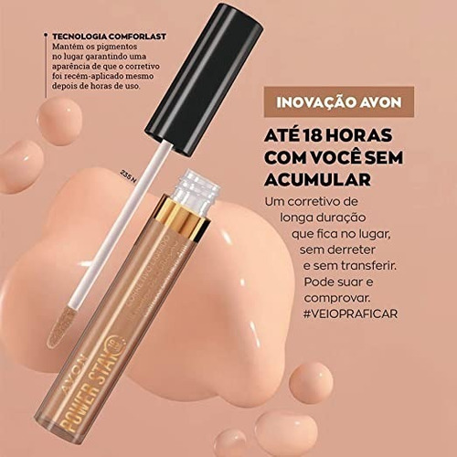 Imagem 2 de 3 de Avon - Power Stay - Corretivo Líquido - Duração 18 Horas