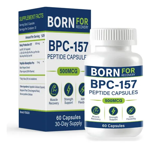 Bpc157 Collagen Capsules 500mcg Muscle Recovery 60capsules | MercadoLibre