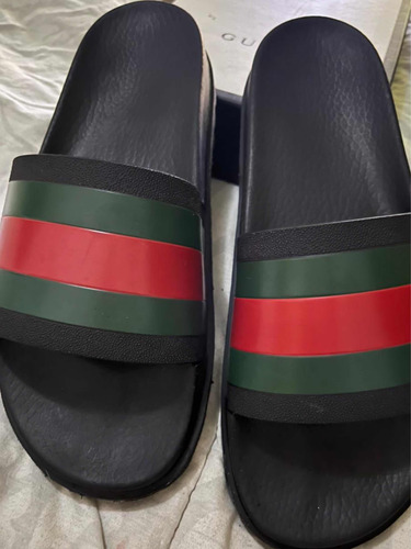 Gucci Sandalias Hombre T 10 Usa Gucci Chancla Original (Usado)