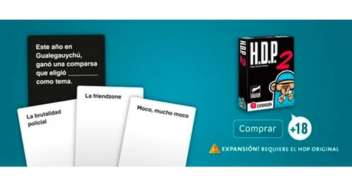 Imagen 2 de 4 de Hdp 2 Expansión Bureau De Juegos Ideal Previas!