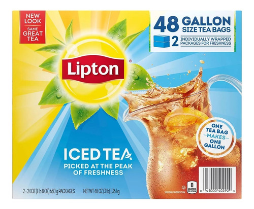 Lipton Iced Tea, Gallon Size Tea Bags (48 Ct.)