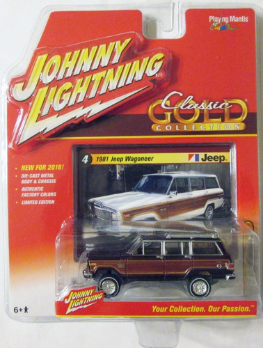Johnny Lightning Jeep Wagoneer 1981 Mide 7 Cm Escala 1:64