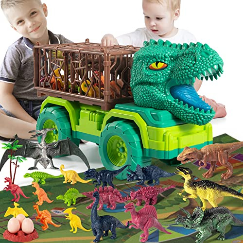 25 1 New Tyrannosaurus Rex Dinosaur Carrier Truck Set, ...