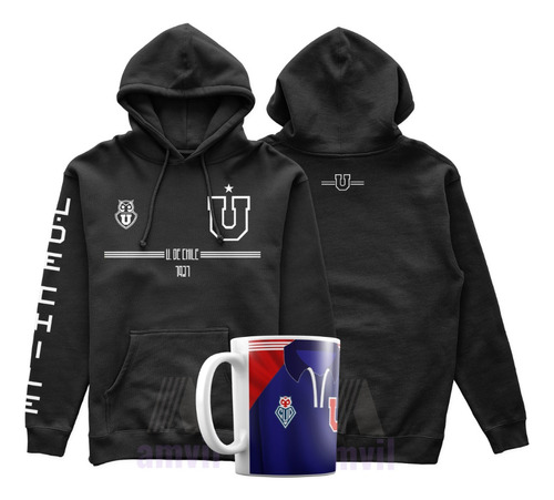 Poleron Universidad De Chile Más Taza 