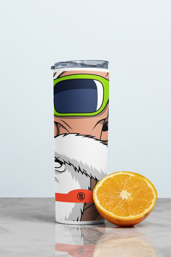Termo Skinny Tumbler 20 Oz. Dragon Ball. Mr Roshi