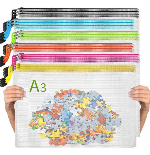 18 Bolsas De Malla Con Cremallera Para Juegos De Mesa
