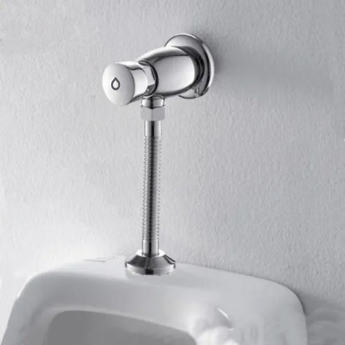 Imagen 6 de 7 de Griferia Push Orinal Metal-cromo