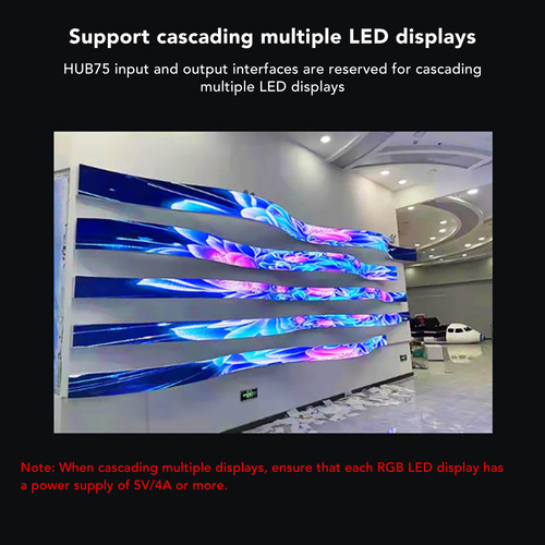 Panel De Matriz Led Rgb A Todo Color 96x48 5v 4a Luminosidad