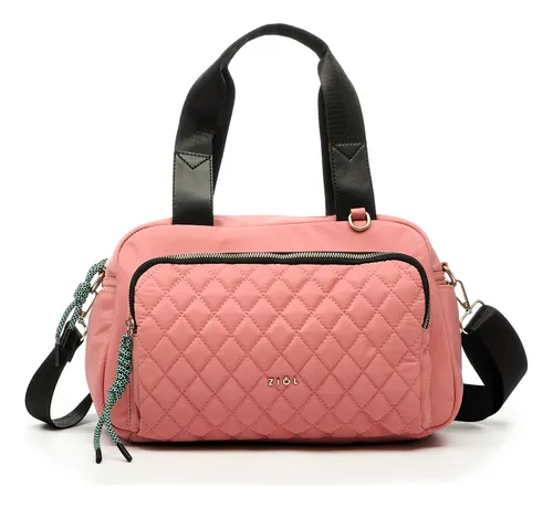 Cartera Dos Asas Mediana Luxor Rosado