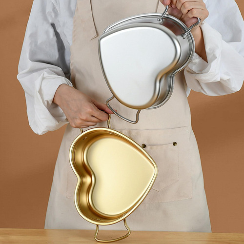 Cacerola Compatible Con Salsa En Forma De Corazón De S Oro