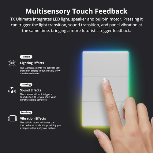 Interruptor Inteligente Sonoff Tx Ultimate T5 2 Botones Wifi