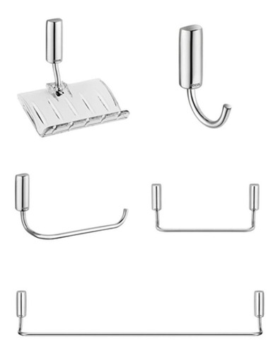 Kit De Acessórios Docol Idea 5pçs Cromado - 586306