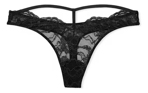 Victoria's Secret Lace T-back Thong Tanga Con Brillos Dama 